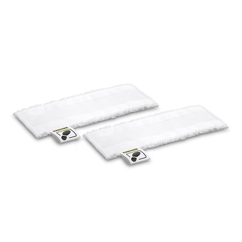 Kit de 2 serpillières microfibre pour nettoyeur vapeur Karcher