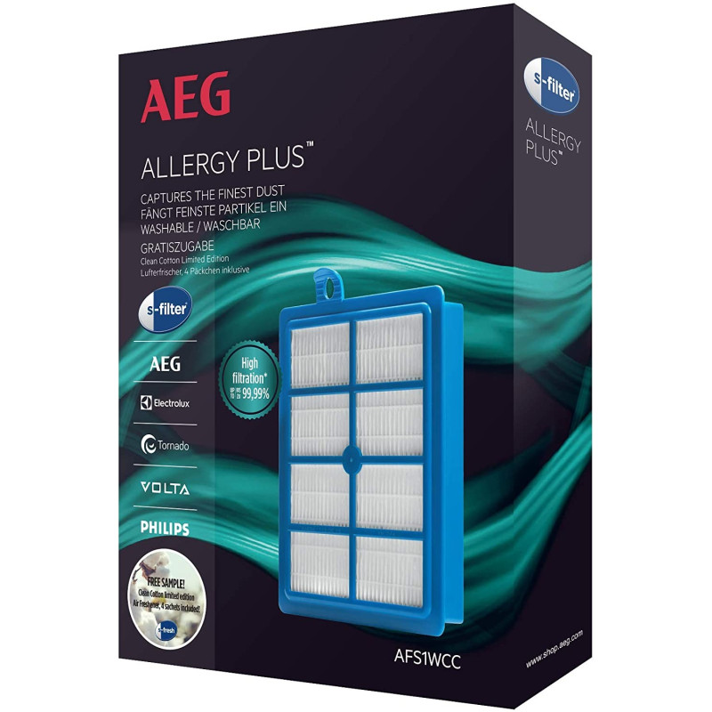 Filtre Allergy Plus AFS1WCC pour aspirateurs UltraOne, UltraSilencer AEG