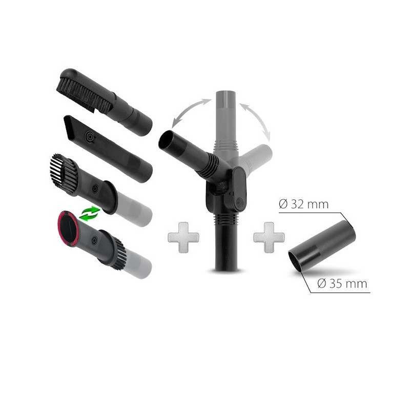 Kit Suceurs, Bras Articulé pour Aspirateur Rowenta