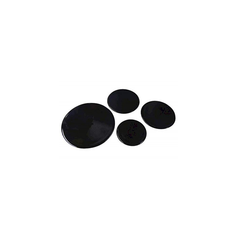 jeu de 4 chapeaux de bruleur pour cuisiniere zanussi - 5024738000