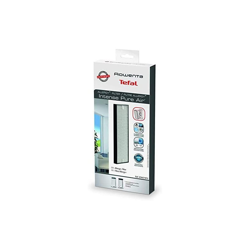 Filtre pour purificateur d'air Intense Pure Aire XL, Intense Pure Air Auto, Intense Pure Air II Rowenta