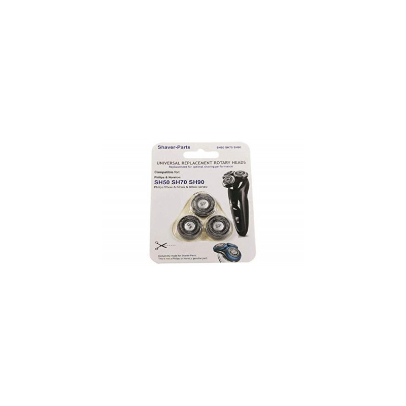 tetes de rasoir sh90 sh50 sh70 pour petit electromenager philips - h634320