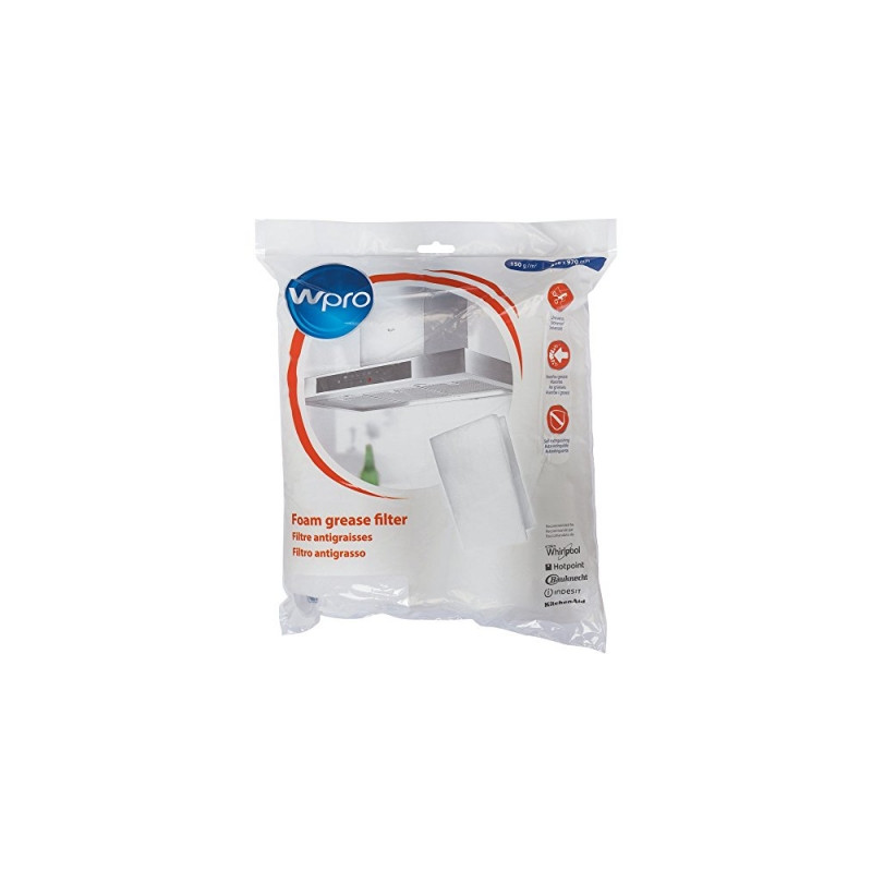 wpro ugf016?-?accessoire pour hotte de ventilation/filtre ? graisse/universel/d?coupable