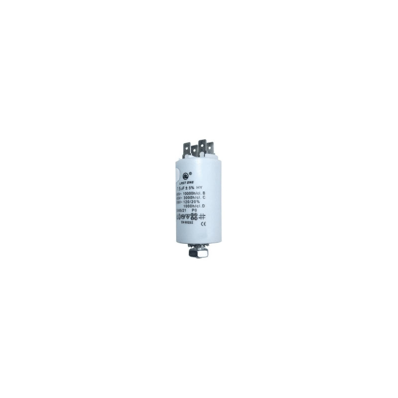 condensateur permanent 7.5 mf 450 v pour seche linge - 9010306