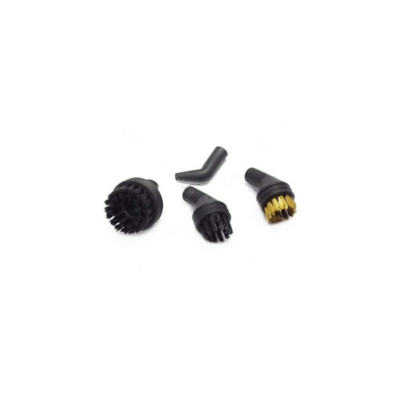 kit de 4?accessoires originaux polti pour vaporetto smart 40?mop (brosses ? poils en nylon