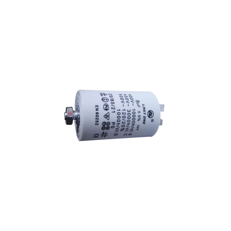 condensateur 8 mf 450v last one pour lave linge - cap514un