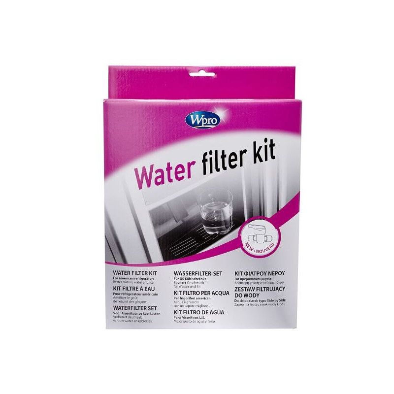 Wpro UCK001 Kit Filtration Universelle pour Réfrigérateur Américain avec Robinet