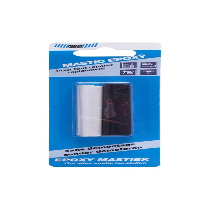 Mastic époxy 2 bâtons 45 g - GEB - 127240