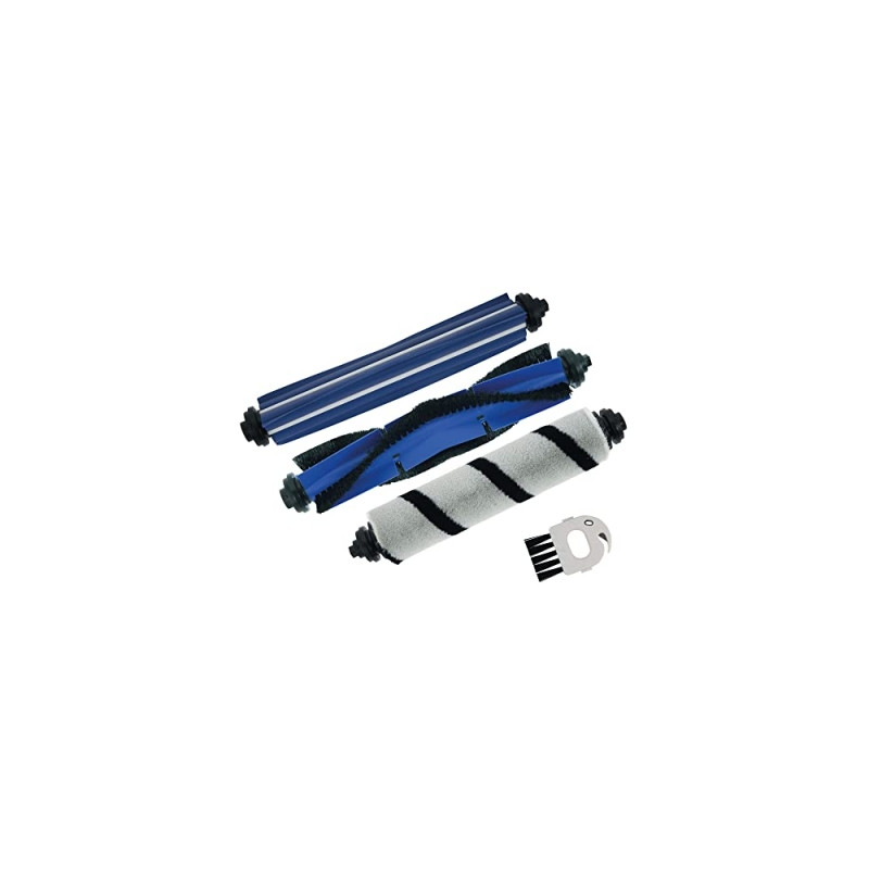rowenta zr791000 x-plorer s?rie 95 kit de brosses | compatible avec les aspirateurs robots s95 | 1 brosse turbo animal | 1 bross