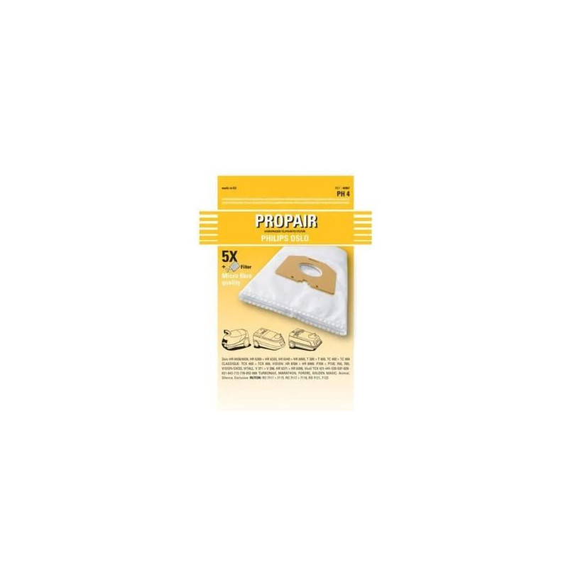 PROPAIR - SAC ASPIRATEUR PROPAIR OSLO PLUS SET 5 PIECES + 1 FILTRE