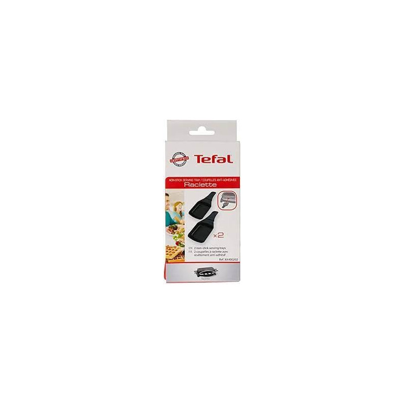 Coupelles carrées anti-adhésives x2 pour appareil à raclette Tefal - XA400202