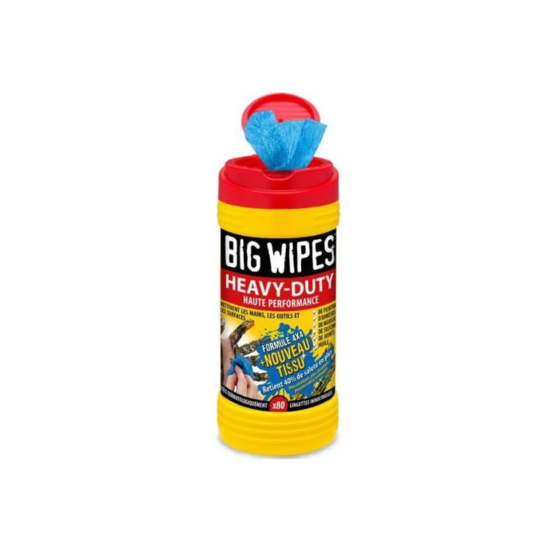 Bigwipes Boîtes de 120 Lingettes Heavy-Duty Big Wipes 4x4