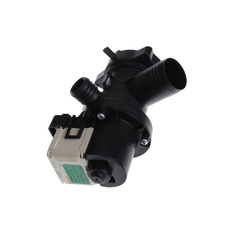 Pompe de vidange 0,3A 30W (entrée 34mm, sortie 23mm) pour lave-linge Whirlpool 481010584942