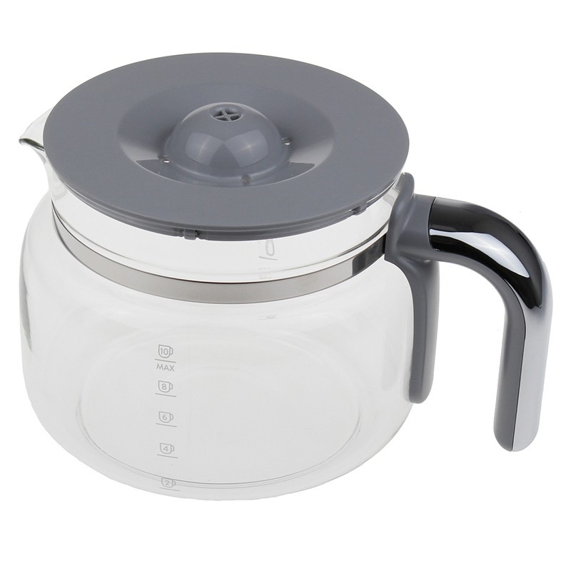 Verseuse avec couvercle et poignée noirs 10 tasses pour cafetière Smeg DCF01, DCF02 697650076