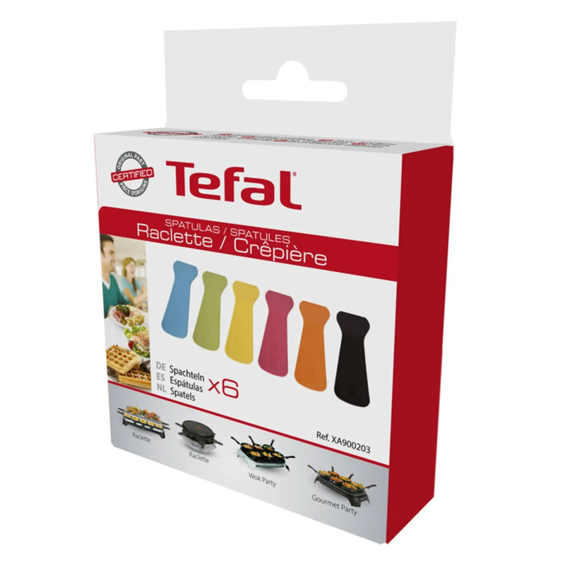 Lot de 6 spatules pour appareil à raclette Tefal XA900203