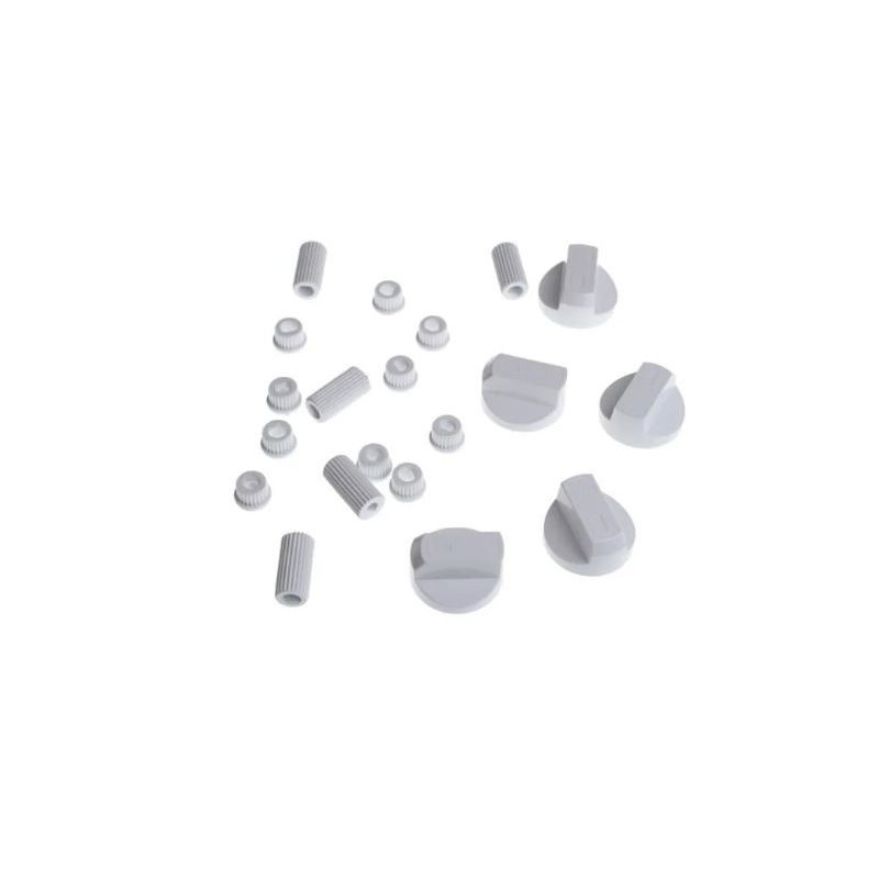 Universeel - kit de 5 boutons blanc universels - 228600066 - 3582286000662