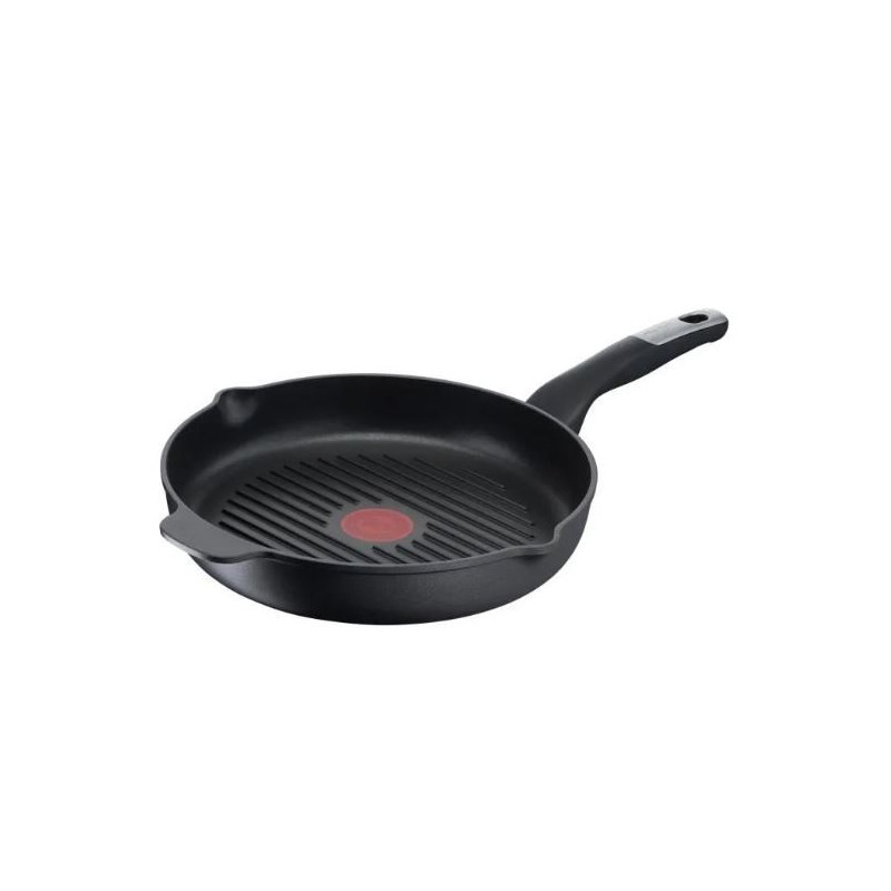 TEFAL E2294074 Unlimited Poêle grill 26 cm en fonte d'aluminium, Revêtement antiadhésif