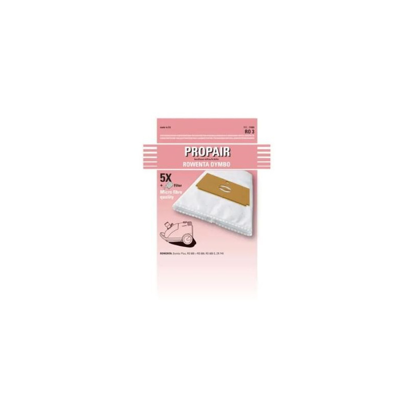 ROWENTA - SAC ASPIRATEUR PROPAIR ZR 745 5 PIECES + 1 MICRO-FILTRE - RAZR745