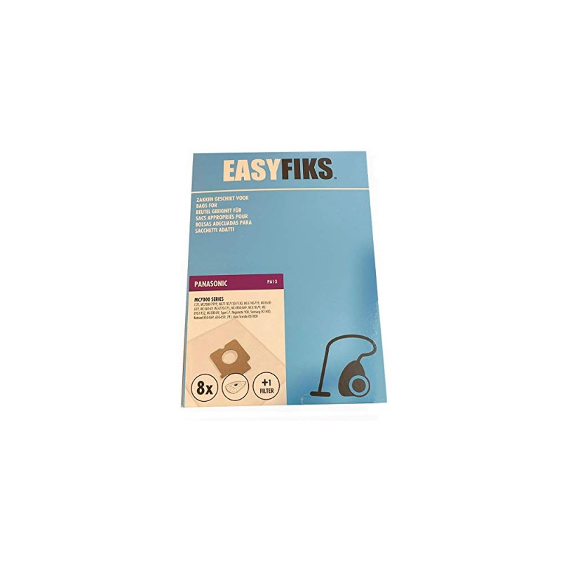 electrotodo sacs aspirateur panasonic easyfiks mc7000 series papel