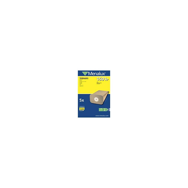menalux 1501 p lot de 5 sacs en papier pour aspirateurs tornado (import allemagne)