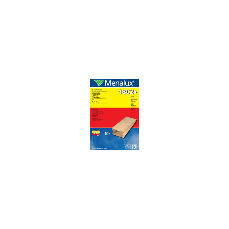 menalux 1802 p 10 sacs d'aspirateur pour progress