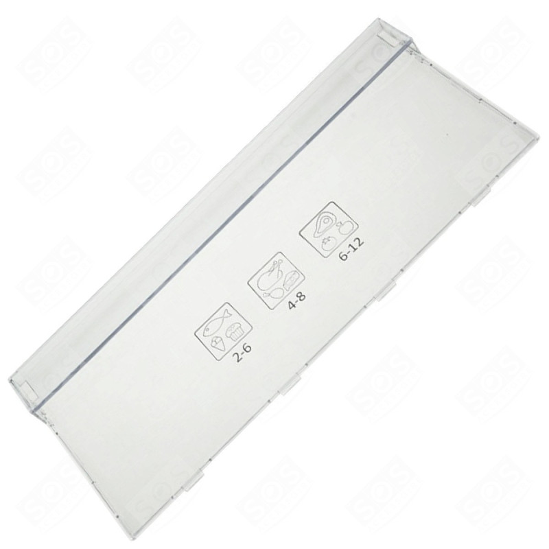 Façade de tiroir (19 cm) partie congélateur pour réfrigérateurs BEKO