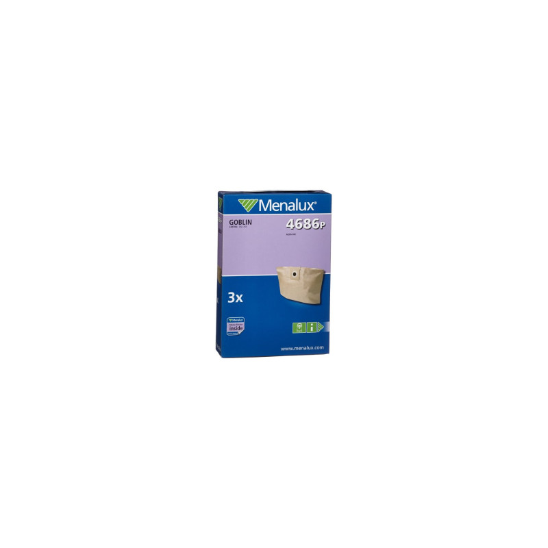 menalux 2043472 sac pour aspirateur 4686 p papier