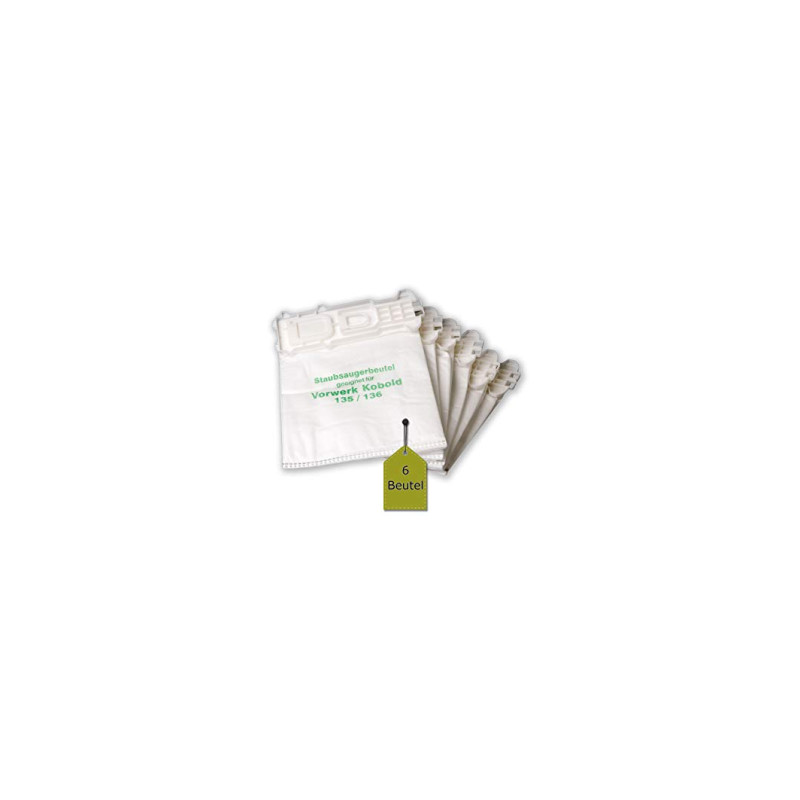 evendix 6 sacs d'aspirateur/sacs ? poussi?re/filtres adapt?s pour vorwerk kobold vk 135