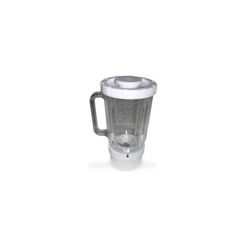 mixeur en verre 1.2 l base blanche