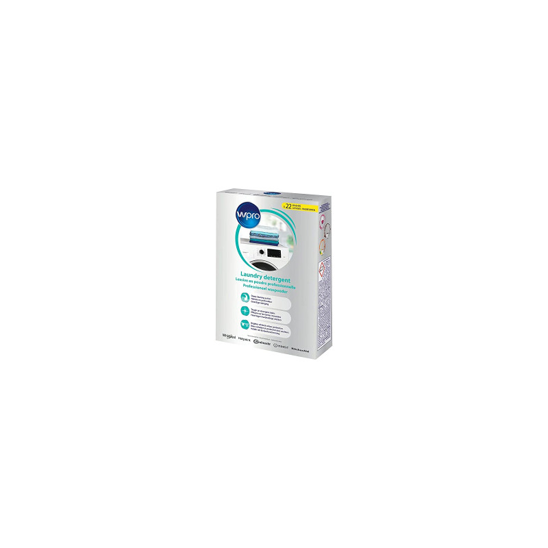 wpro lessive en poudre 1.2 kg 22 lavages