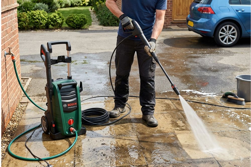 utilisation d'un nettoyeur haute pression bosch