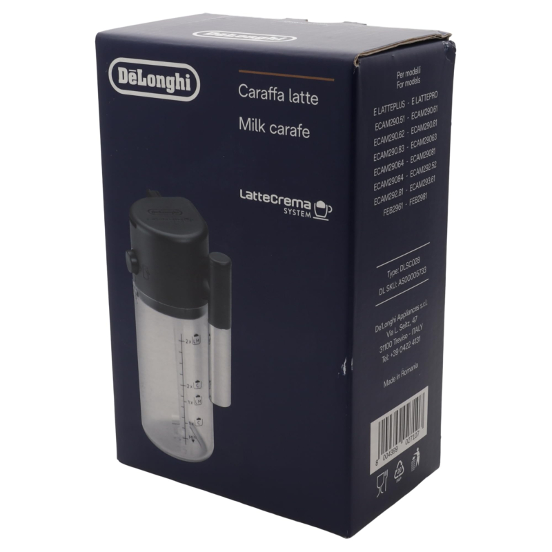 Delonghi carafe mousse a  lait machine a  cafe magnifica evo ecam290 start ecam22 as00005733
