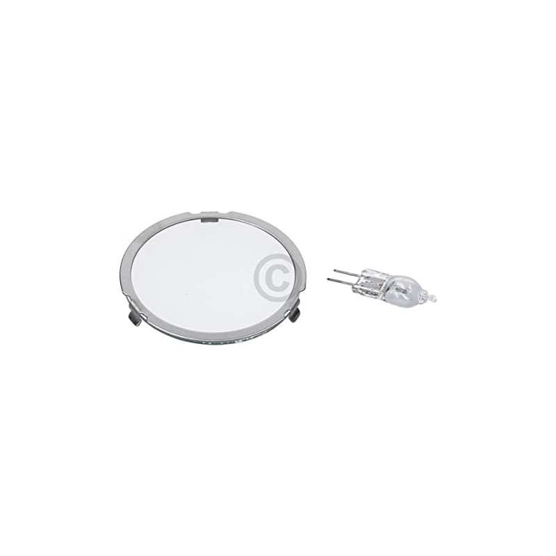 Ampoule halogene compatible avec neff 20 w 12 v avec couvercle pour hotte aspirante 00629022 pour neff i89dk62n0 i89dk62n0/02